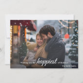 Prettige feestdagen Eenvoudige foto van Kerstmis Feestdagenkaart (Voorkant)