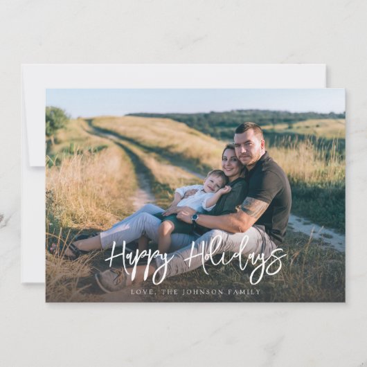 Prettige feestdagen Eenvoudige Fun Minimalist (Voorkant)