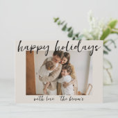 PRETTIGE FEESTDAGEN  EENVOUDIGE KERST KAART (Staand voorkant)