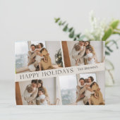 PRETTIGE FEESTDAGEN EENVOUDIGE KERST KAART (Staand voorkant)