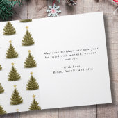 Prettige feestdagen Eenvoudige kerstpijnboom Kaart