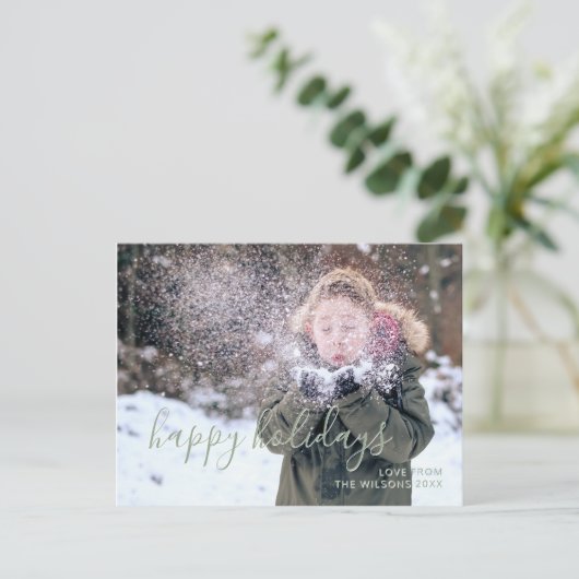 prettige feestdagen Eenvoudige Kinder foto van scr (Staand voorkant)