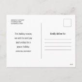 prettige feestdagen Eenvoudige, moderne aangepaste (Achterkant)