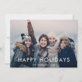 Prettige feestdagen Eenvoudige moderne aangepaste  Feestdagenkaart (Voorkant)