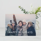 Prettige feestdagen Eenvoudige moderne aangepaste  Feestdagenkaart (Staand voorkant)