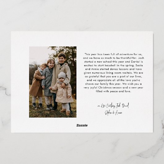 Prettige feestdagen Eenvoudige moderne belettering (Achterkant)