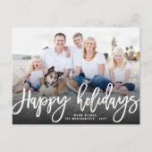 prettige feestdagen Eenvoudige, moderne penseelscr (Voorkant)