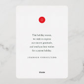 prettige feestdagen eenvoudige olievlekken botanis (Achterkant)