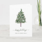 Prettige feestdagen| Eenvoudige pijn Feestdagen Kaart (Voorkant)