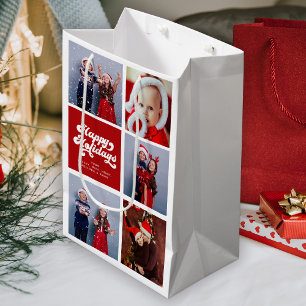 prettige feestdagen Eenvoudige Typografie van Retr Medium Cadeauzakje