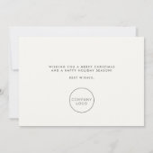prettige feestdagen Eenvoudige zakelijke foto Feestdagenkaart (Achterkant)