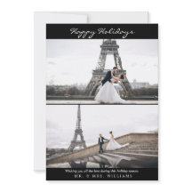 Prettige feestdagen Eenvoudige zwarte fotocollage