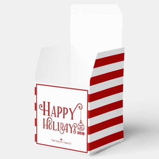 Prettige feestdagen | Eigen kerstmis Bedankdoosjes (Geopend)