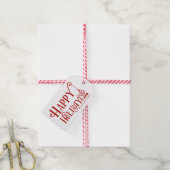 Prettige feestdagen | Eigen kerstmis Cadeaulabel (Met Touw)