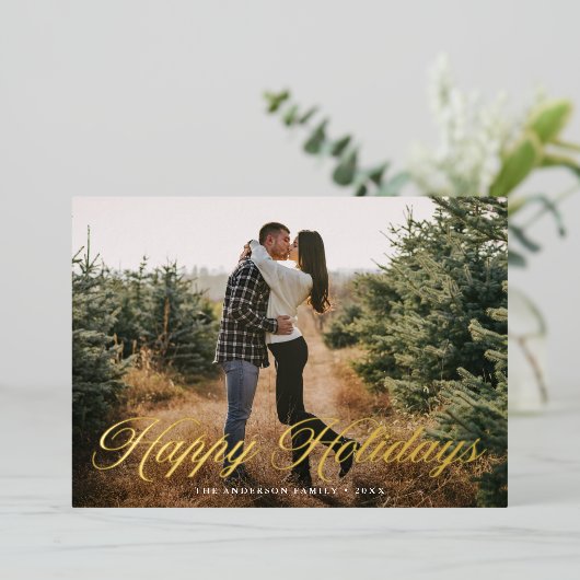 Prettige feestdagen Elegant (Staand Voorkant)