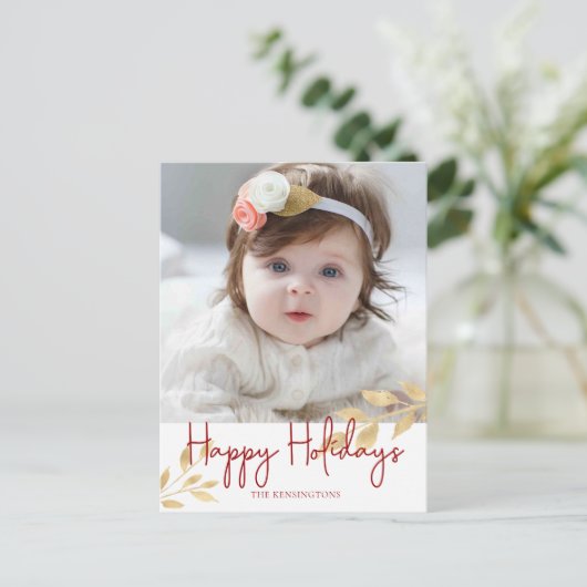 Prettige feestdagen Elegant (Staand voorkant)