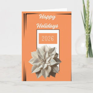 prettige feestdagen Elegant 2026 Kaart – Modern Mi