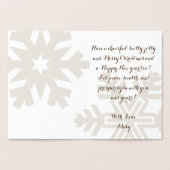 prettige feestdagen elegant aanpasbaar folie kaarten (Binnen)