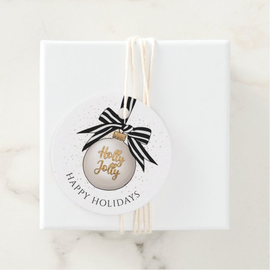 Prettige feestdagen Elegant Bedankjes Labels (In situ)