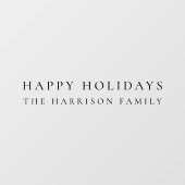 prettige feestdagen | Elegant Classy Minimale Kers Raamsticker (Vel)