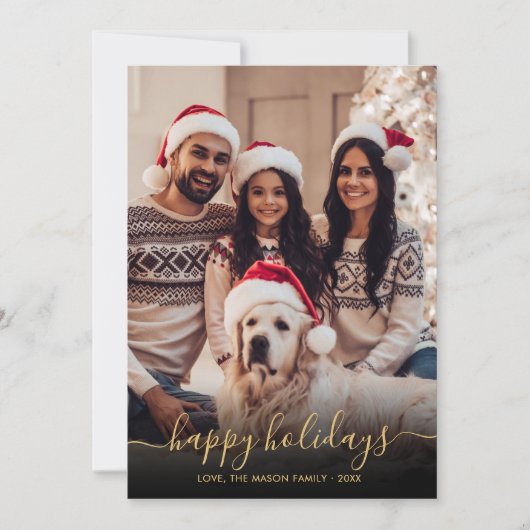 Prettige feestdagen Elegant Feestdagenkaart (Voorkant)