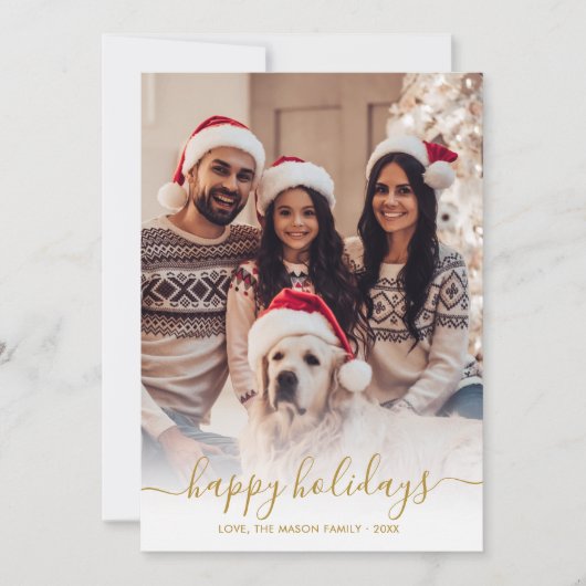 Prettige feestdagen Elegant Feestdagenkaart (Voorkant)