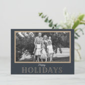 Prettige feestdagen Elegant Feestdagenkaart (Staand voorkant)