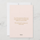 Prettige feestdagen Elegant Floral Corporate Feestdagenkaart (Achterkant)