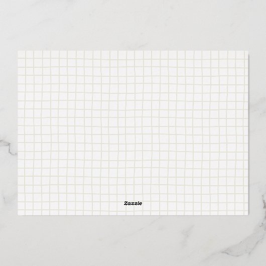 Prettige feestdagen Elegant Folie Vakantiefotokaar (Achterkant)