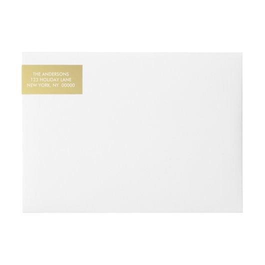 prettige feestdagen Elegant Gold Hand Lettered Wra (Voorkant)