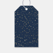 Prettige feestdagen Elegant gouden kalligrafie har Cadeaulabel (Achterkant)