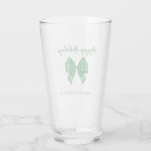 Prettige feestdagen | Elegant Green Glas (Achterkant)