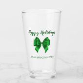Prettige feestdagen | Elegant Green Glas (Voorkant)