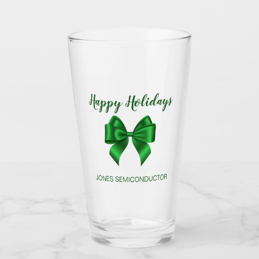 Prettige feestdagen | Elegant Green Glas (Voorkant)