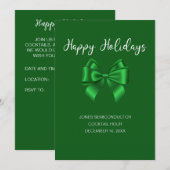 Prettige feestdagen | Elegant Green Kaart (Voorkant / Achterkant)