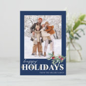 Prettige feestdagen Elegant groen Feestdagenkaart (Staand voorkant)