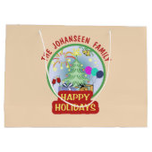 Prettige feestdagen Elegant Kerstmis Kinderen Fees Groot Cadeauzakje (Achterkant)