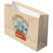 Prettige feestdagen Elegant Kerstmis Kinderen Fees Groot Cadeauzakje (Voorkant Gekanteld)