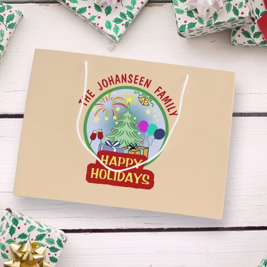 Prettige feestdagen Elegant Kerstmis Kinderen Fees Groot Cadeauzakje