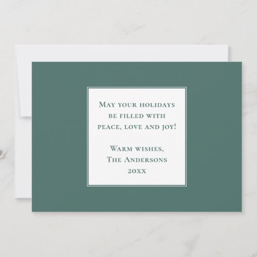 Prettige feestdagen Elegant Land Winter Kunst Scèn Feestdagenkaart (Achterkant)