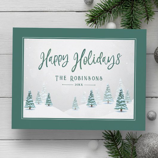 Prettige feestdagen Elegant Land Winter Spruce Bom