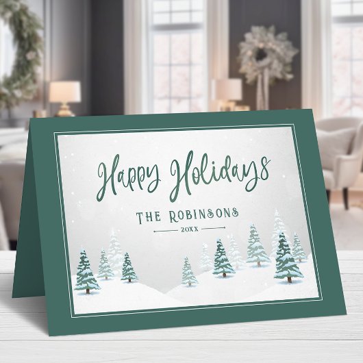 Prettige feestdagen Elegant Land Winter Spruce Bom