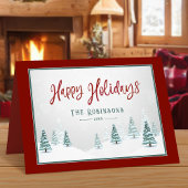 Prettige feestdagen Elegant Land Winter Spruce Bom