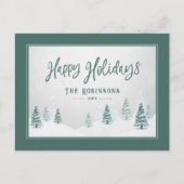 Prettige feestdagen Elegant Land Winter Spruce Bom (Voorkant)