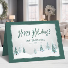 Prettige feestdagen Elegant Land Winter Spruce Bom