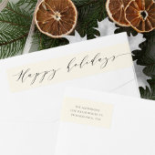 Prettige feestdagen Elegant minimalistisch script