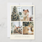 Prettige feestdagen Elegant minimalistisch script Feestdagenkaart (Achterkant)