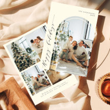 Prettige feestdagen Elegant minimalistisch script