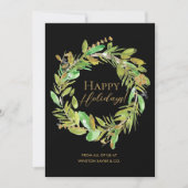 Prettige feestdagen Elegant Modern Feestdagenkaart (Voorkant)