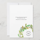 Prettige feestdagen Elegant Modern Feestdagenkaart (Achterkant)